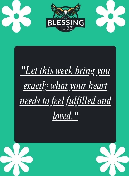 Blessings for a New Week