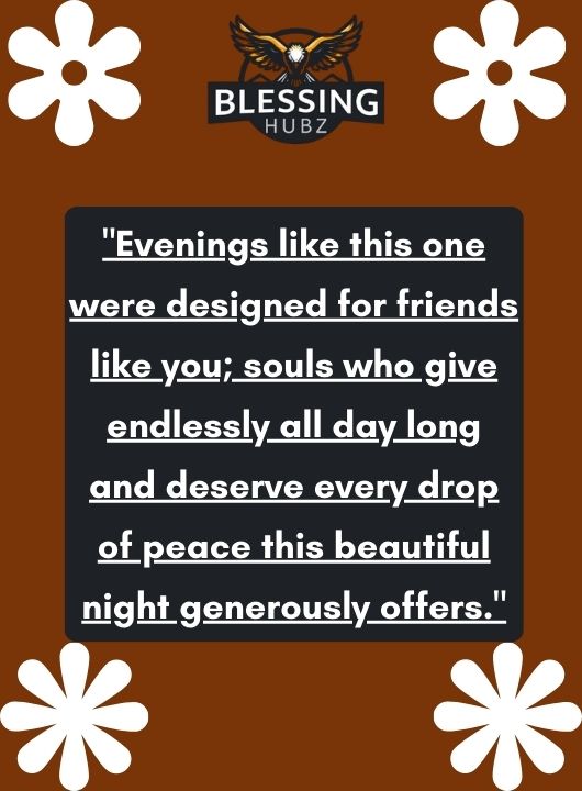 Deep Good Evening Message