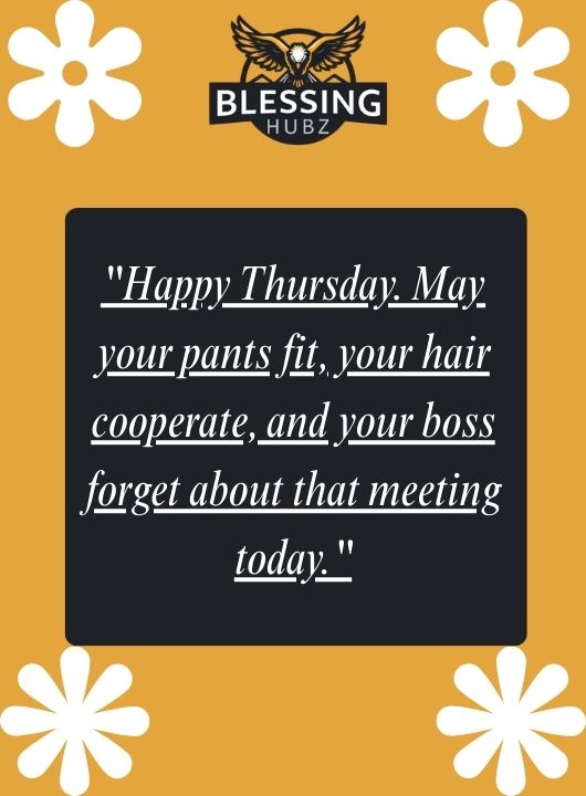 Funny Good Morning Thursday Blessings