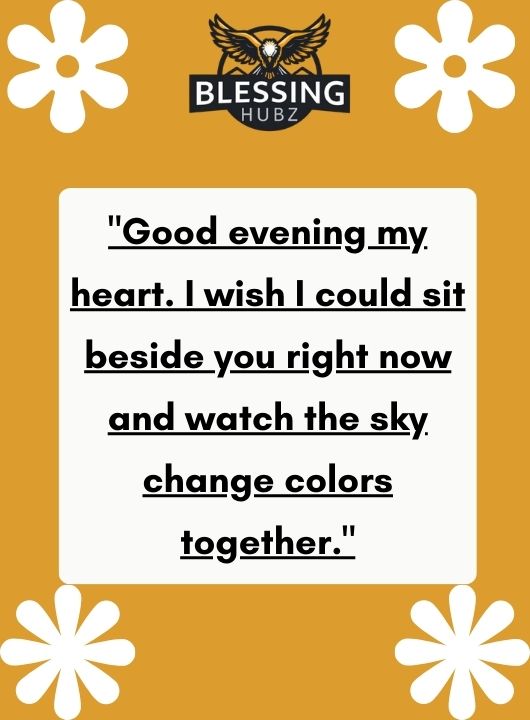 Good Evening Messages for My Love