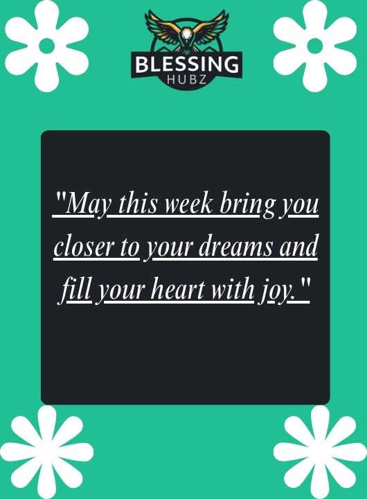 New Week Blessings and Prayers