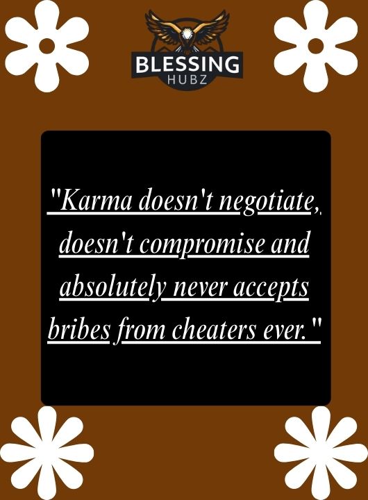 Powerful Karma Cheating Quotes