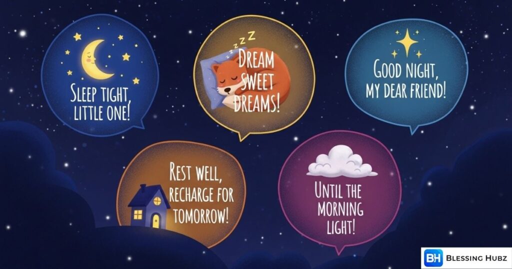 Cute and Short Good Night Texts