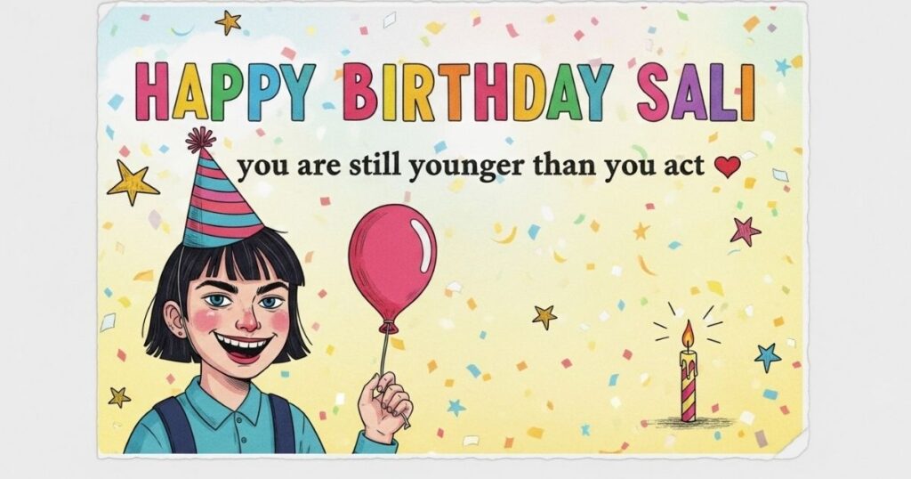 Funny Wishes in English for Sali’s Birthday