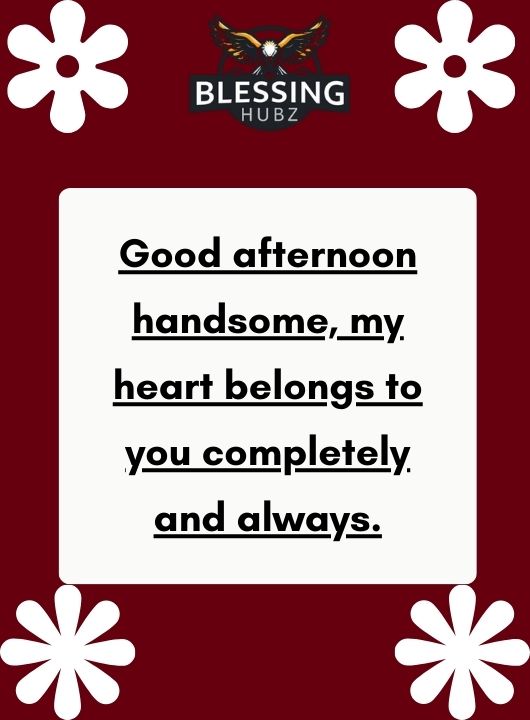 Good Afternoon Messages for Husband