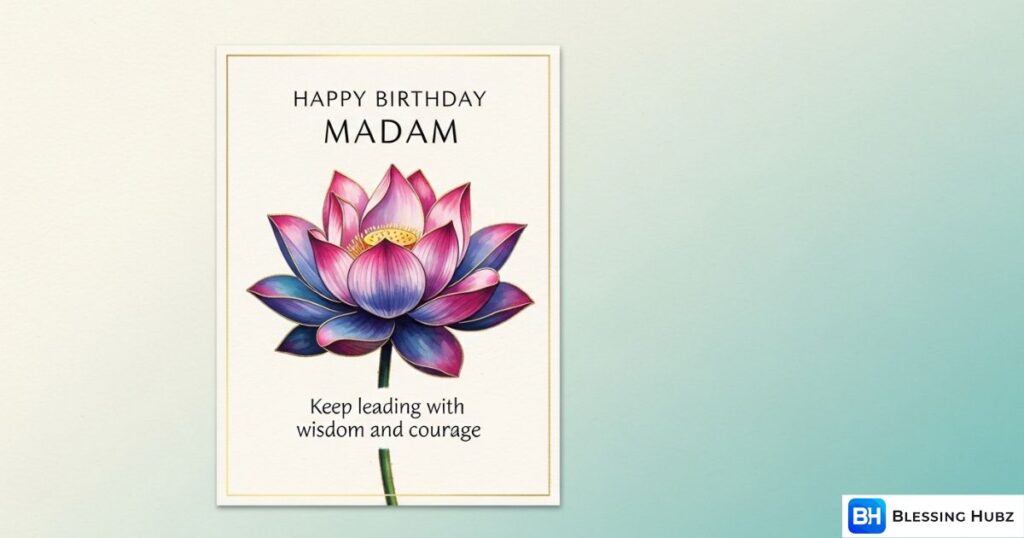 Madam Birthday Wishes