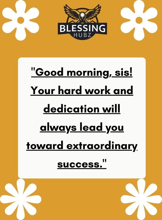 Morning Messages for Sister