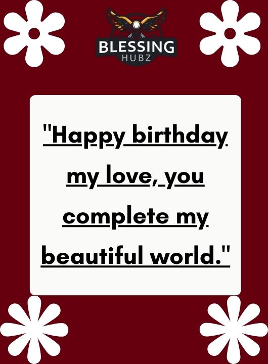 Romantic Birthday Wishes for Love