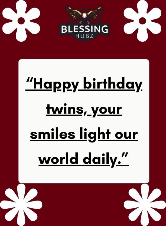 Twins Birthday Wishes