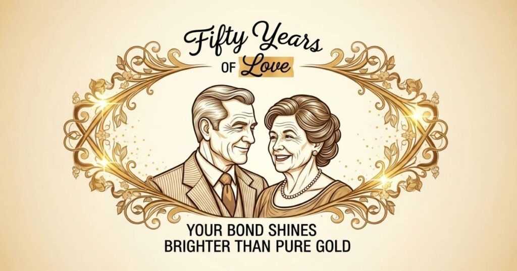 50th Wedding Anniversary Wishes for Aunty and Uncle