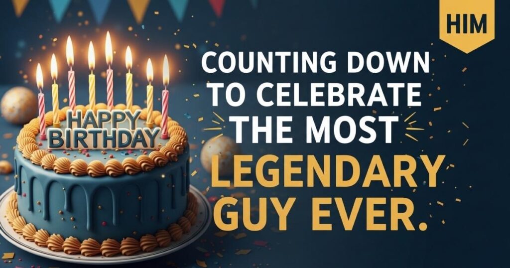 Birthday Countdown Quotes for Him