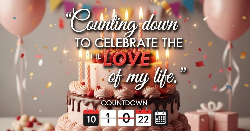 Birthday Countdown Quotes for My Love