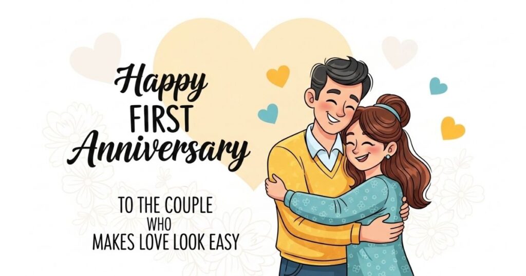First Anniversary Wishes for Uncle and Aunty