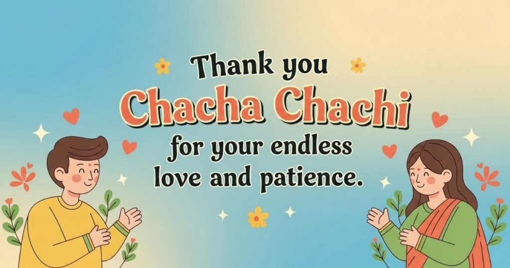Grateful Anniversary Wishes for Chacha Chachi