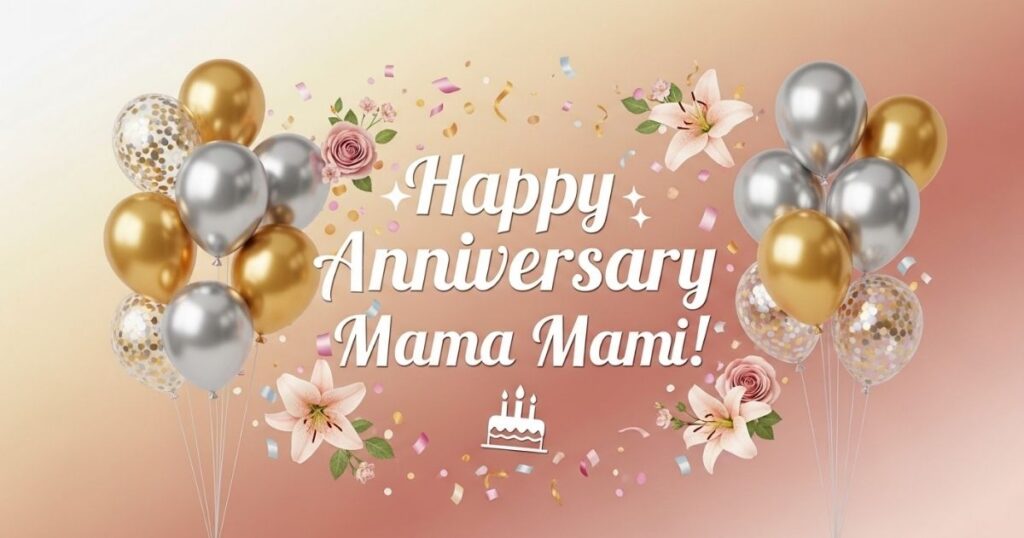Mama Mami Anniversary Wishes for WhatsApp