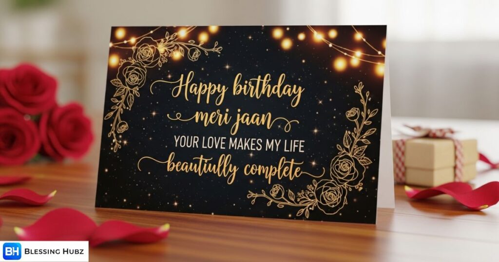 Romantic Happy Birthday Meri Jaan Wishes