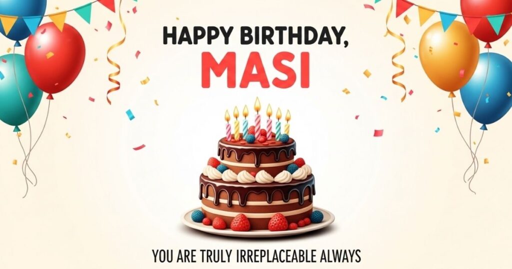 Short Birthday Wishes for Masi