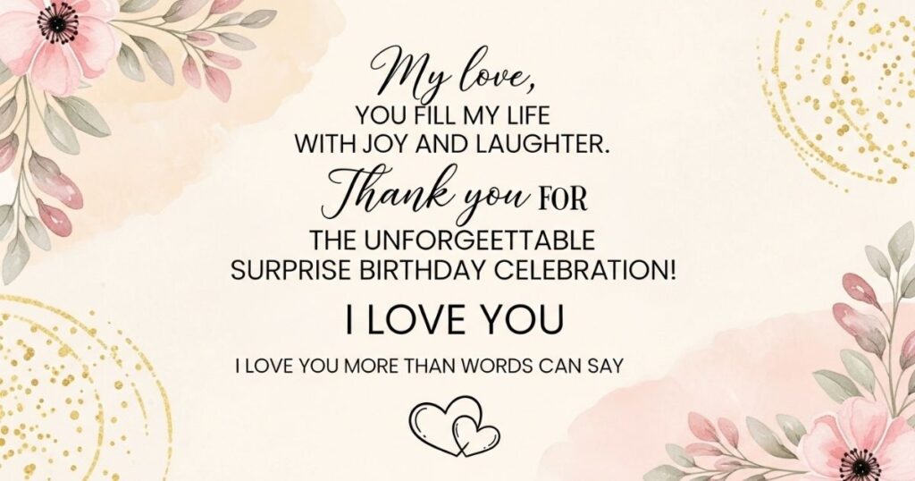 Thank You Messages for Your Husband