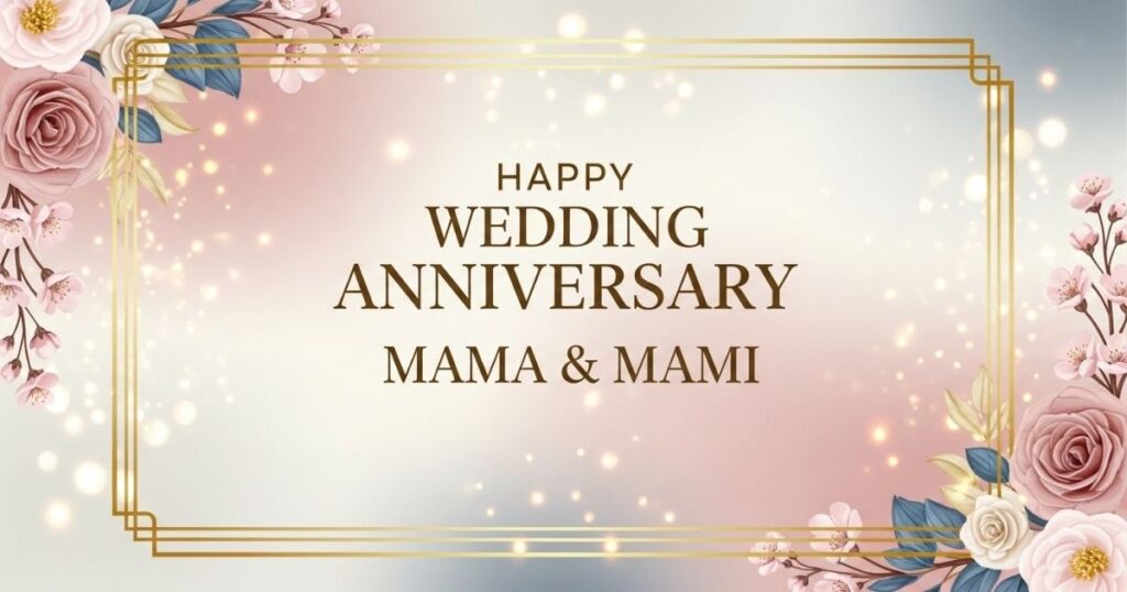 Wedding Anniversary Wishes for Mama Mami in English