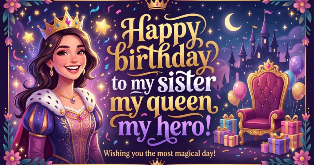 Birthday Wishes for Sister Queen