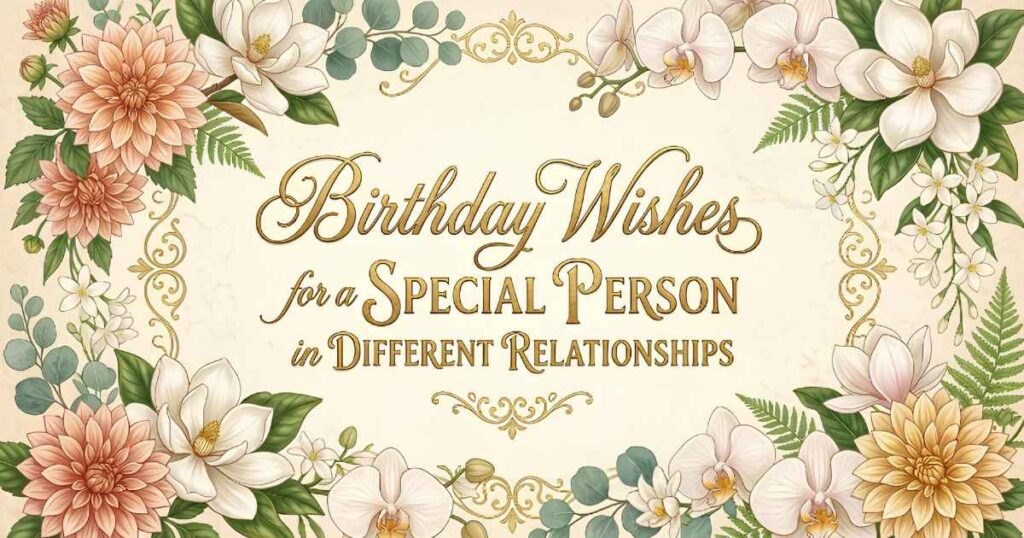 Birthday Wishes for Special Person in Different Relationships
