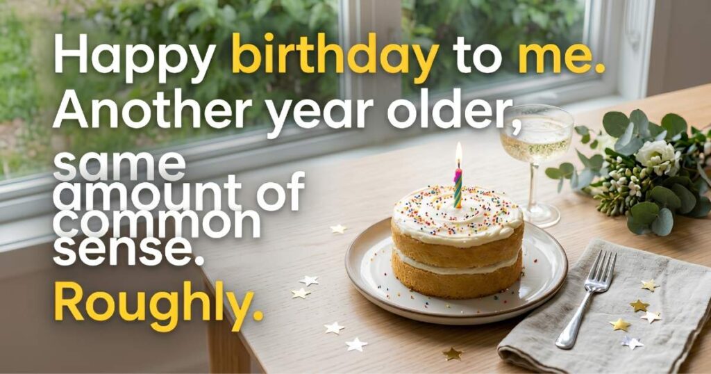 Funny Birthday Wishes to Myself