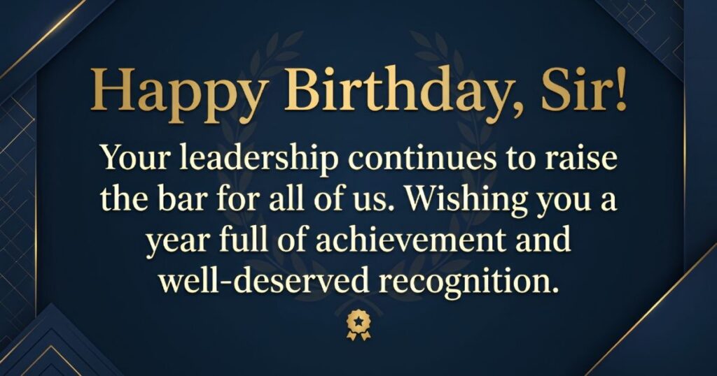 Professional Wishes for Sir