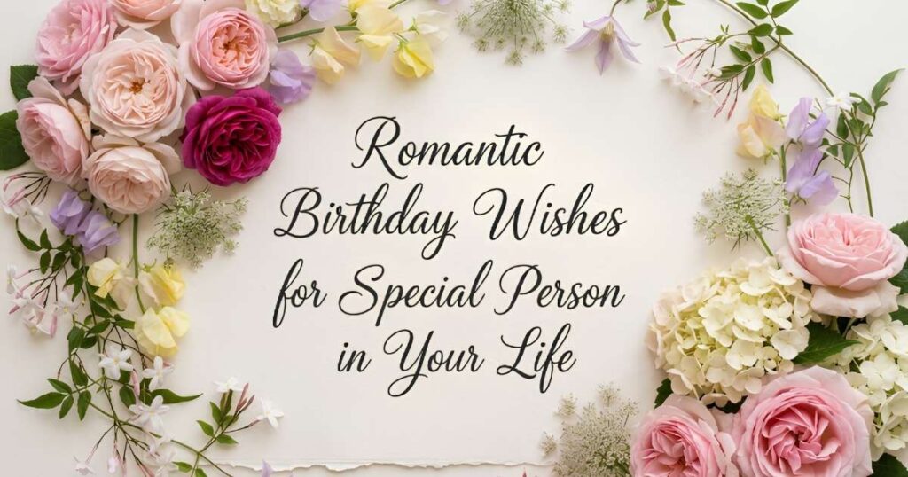 Romantic Birthday Wishes for Special Person in Your Life