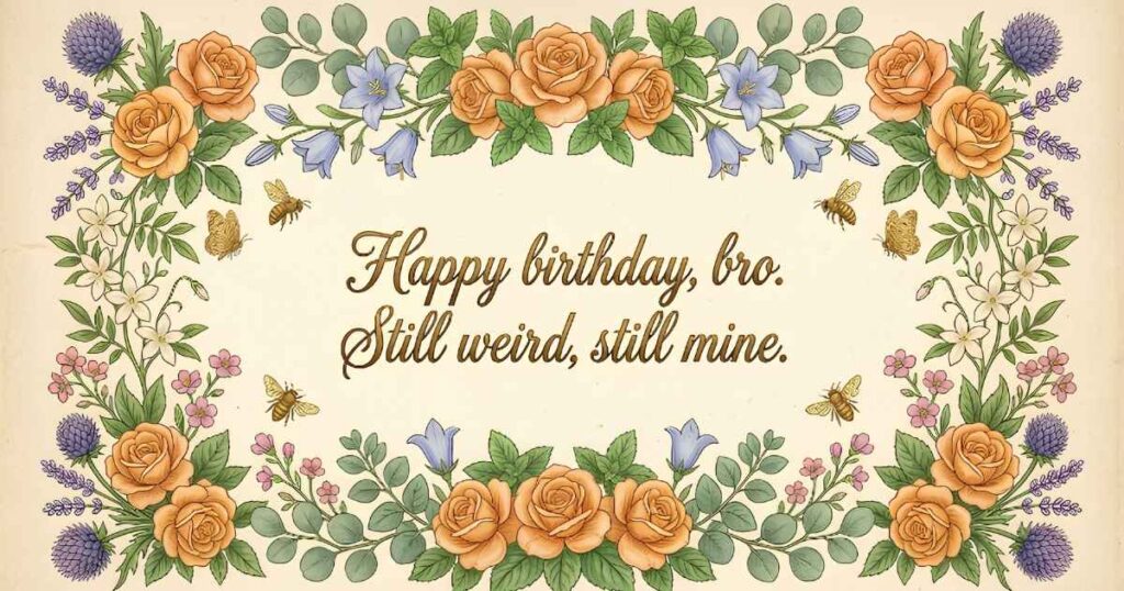 Short Funny Birthday Wishes for Brother