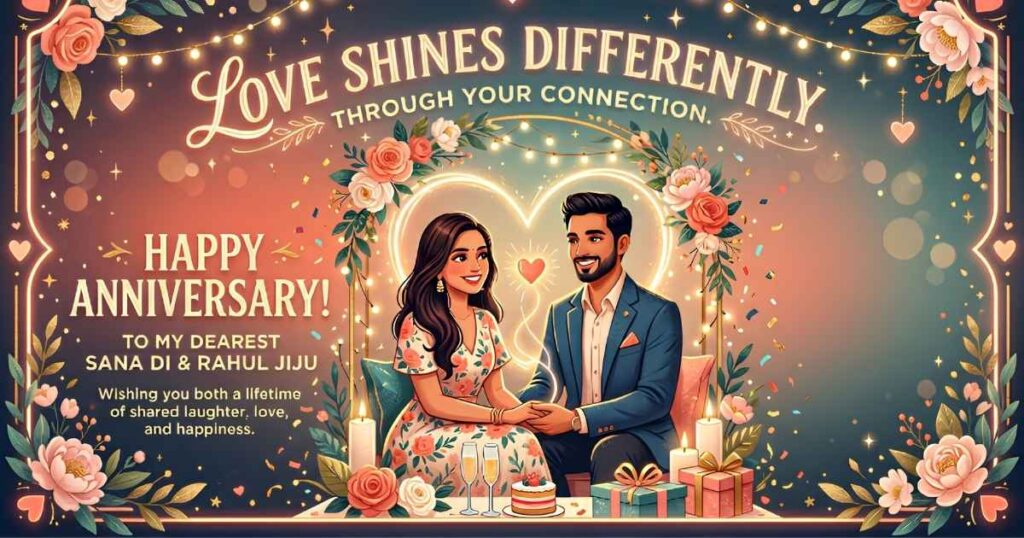 Unique Anniversary Wishes for Sister and Jiju