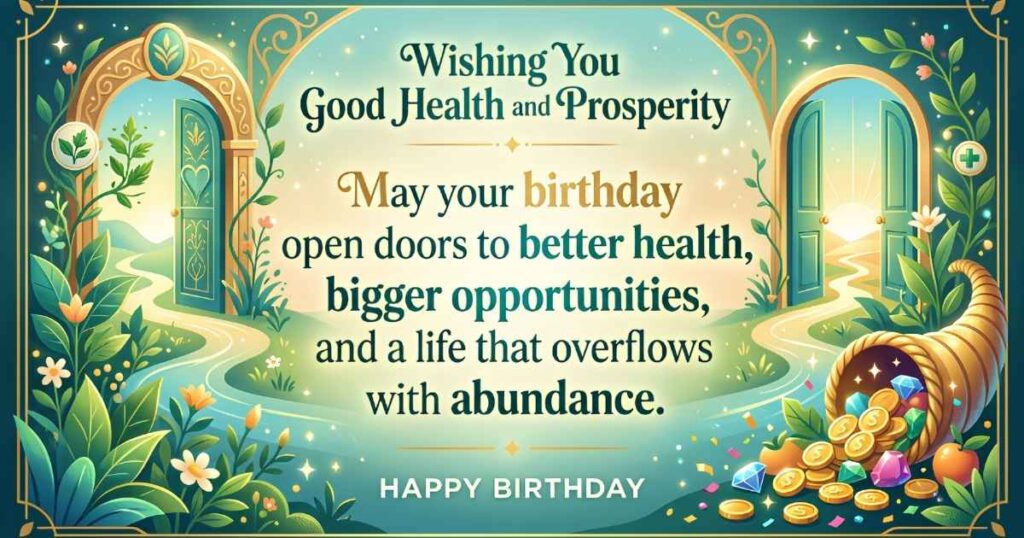 Wishing You Good Health and Prosperity