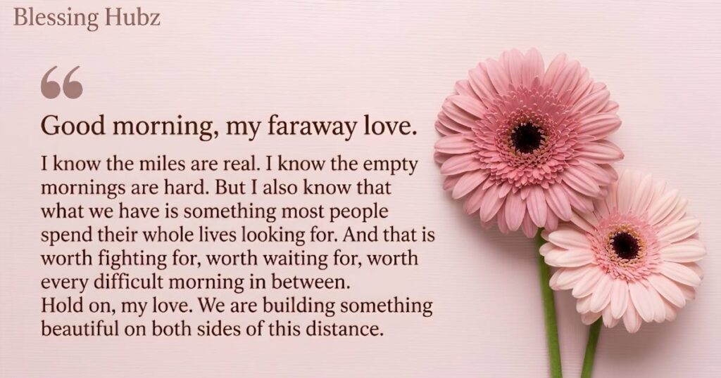 Long Distance Good Morning Paragraphs