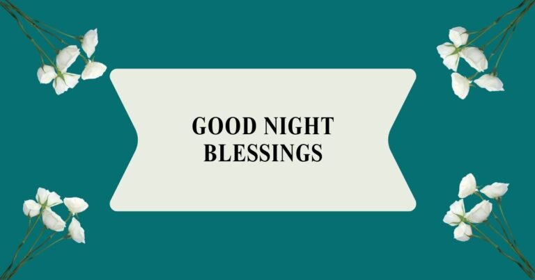 Good Night Blessings