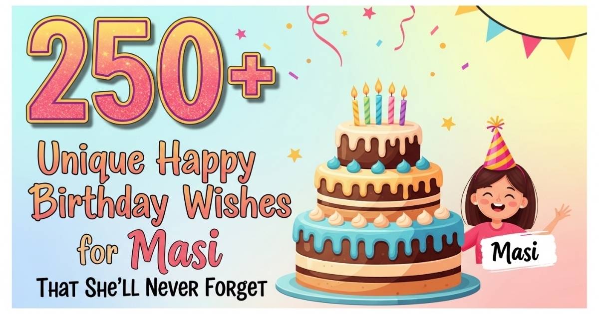 Birthday Wishes for Masi