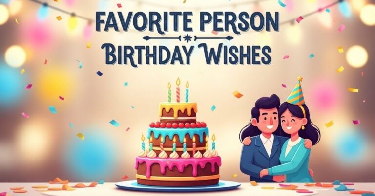 Favorite Person Birthday Wishes