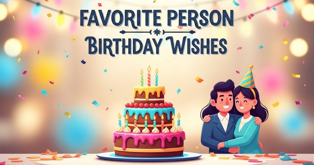 Favorite Person Birthday Wishes