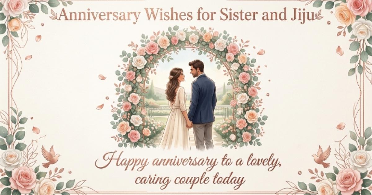 Anniversary Wishes for Sister and Jiju