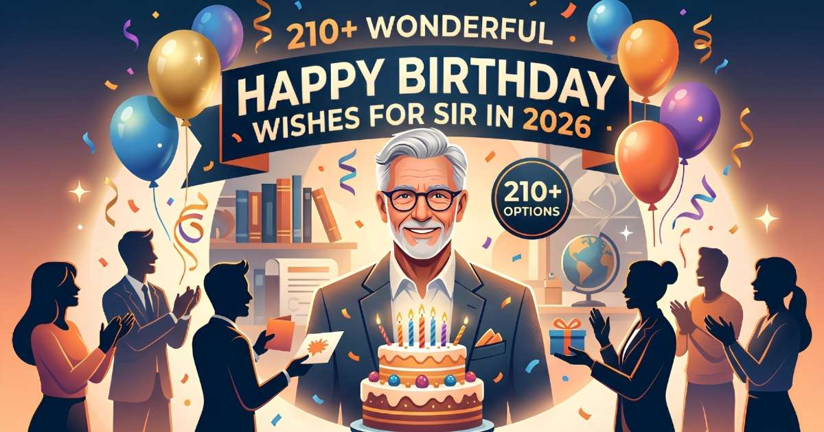 Happy Birthday Wishes for Sir