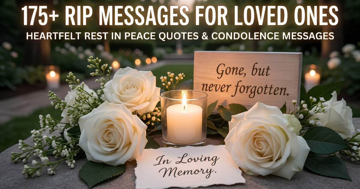 RIP Messages for Loved Ones