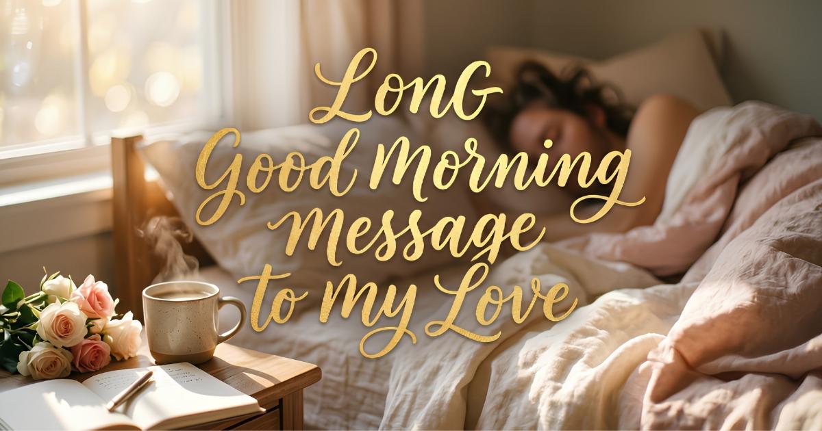 Long Good Morning Message to My Love